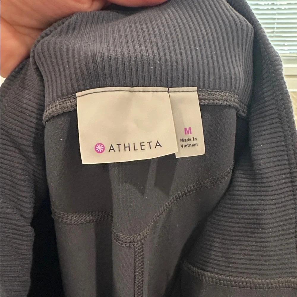 Athleta Charcoal grey Leggings pants with Drawstring - Picture 4 of 4